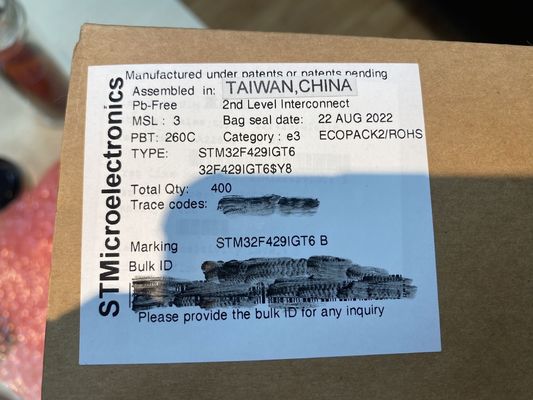 Kalite  STM32F429IGT6  LQFP176  SMDIntegrated Circuits MCU Controller Microcontrol fabrika