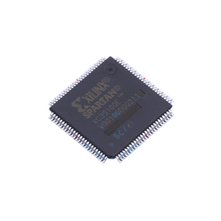 (Stokta) XC3S100E-4VQG100I 100-VQFP (14x14) entegre devre IC FPGA 66 I/O 100VQFP