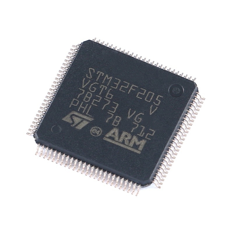 Stokta Mikrodenetleyiciler IC MCU 32BIT 1MB FLASH 100LQFP entegre devreler programlanabilir ic çip STM32F205VGT6