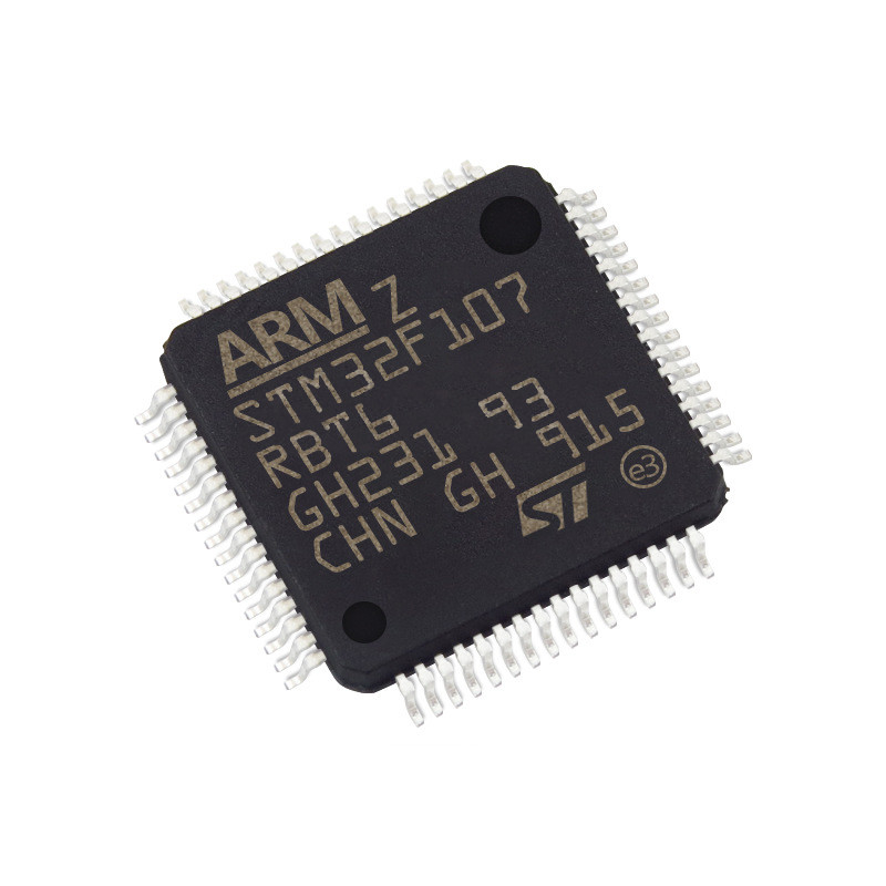 Stokta Mikrodenetleyiciler ve İşlemciler IC MCU 32BIT 128KB FLASH 64LQFP entegre devreler ic çip STM32F107RBT6