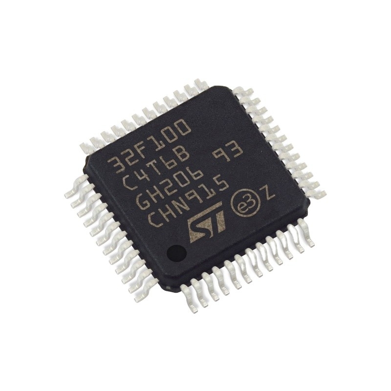 Stokta Mikrodenetleyiciler IC MCU 32BIT 16KB FLASH 48LQFP entegre devreler ic çip STM32F100C4T6B