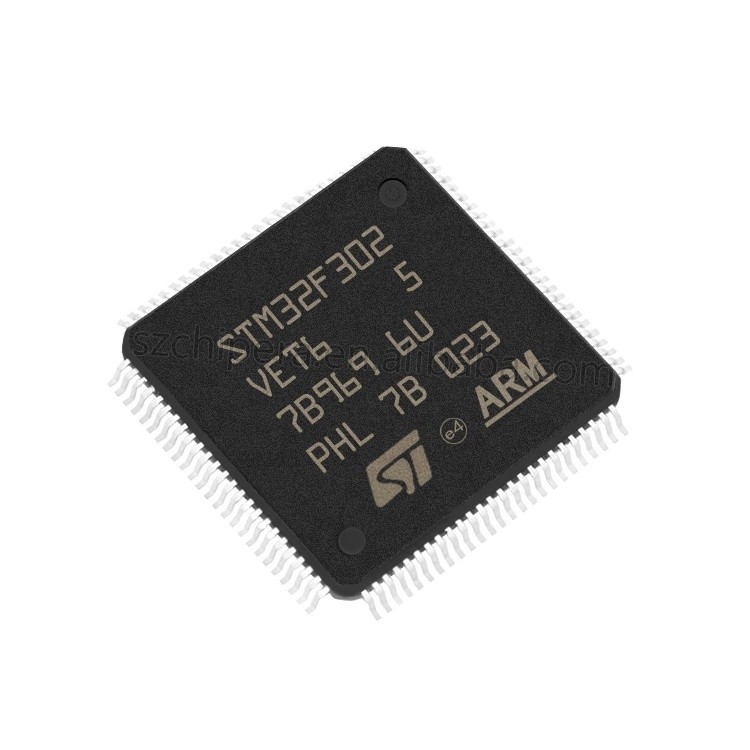 Stokta Mikrodenetleyici MCU 32-bit ARM Cortex M4 RISC 512KB Flash 2.5V/3.3V 100-Pin LQFP Tepsisi STM32F302VET6