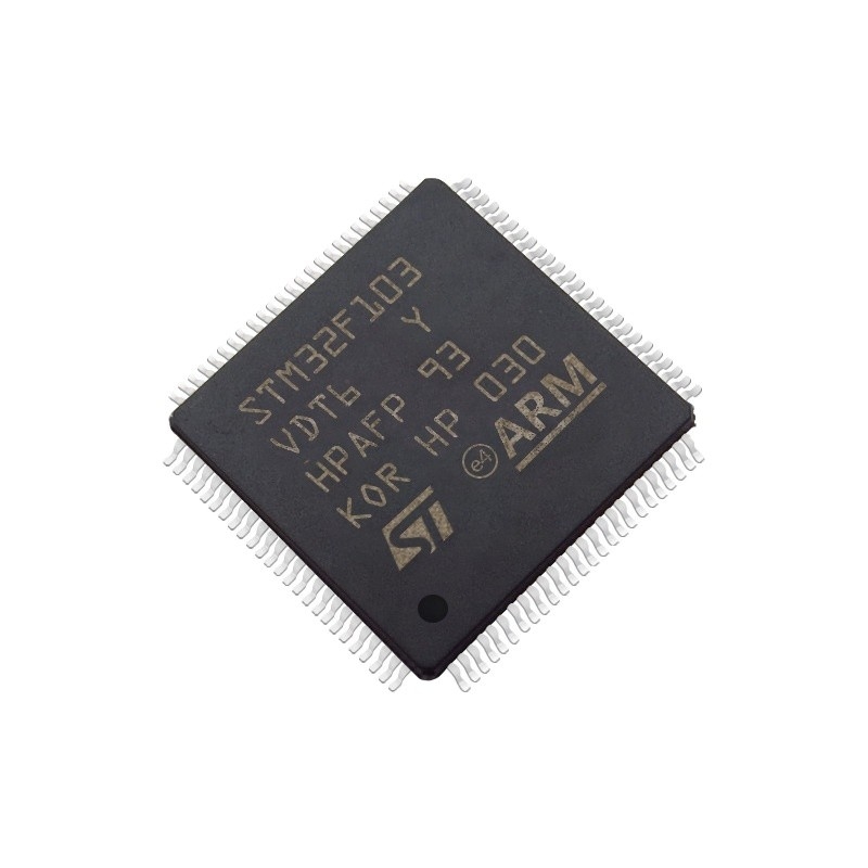 Stokta Mikrodenetleyiciler ve İşlemciler IC MCU 32BIT 384KB FLASH 100LQFP entegre devreler programlanabilir ic çip STM32F103VDT6
