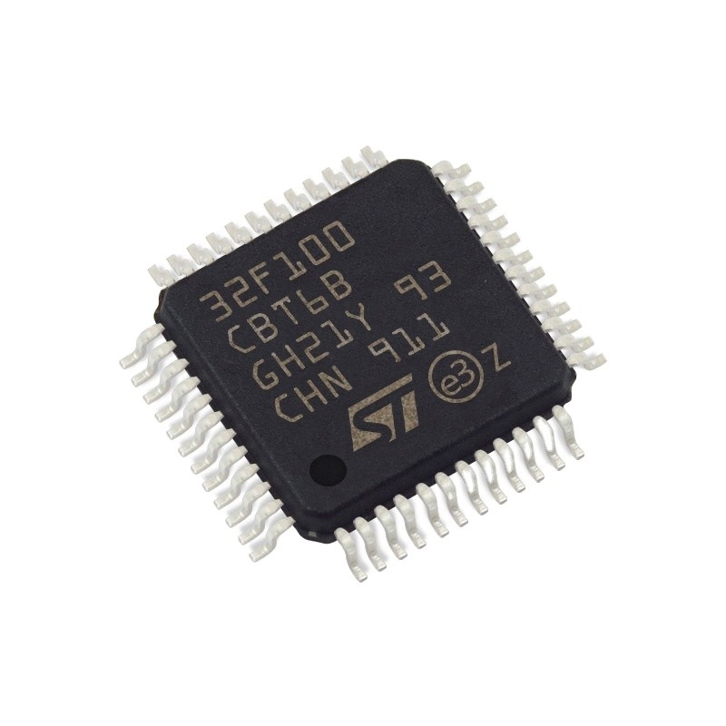 Stokta Mikrodenetleyiciler IC MCU 32BIT 128KB FLASH 48LQFP entegre devreler ic çip STM32F100CBT6B