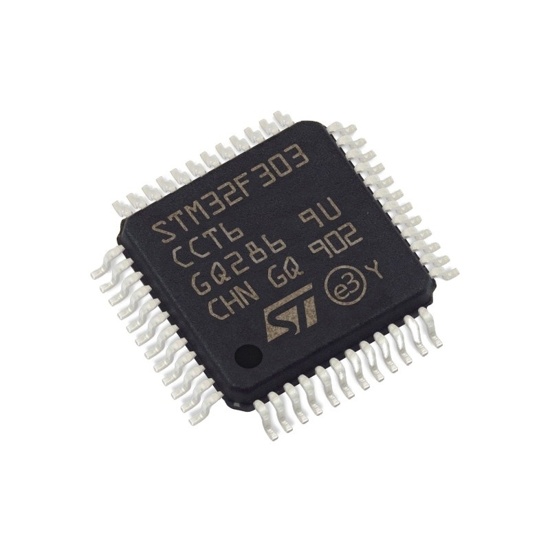 Stokta Mikrodenetleyiciler IC MCU 32BIT 256KB FLASH 48LQFP Elektronik komponent Entegre devreler STM32F303CCT6