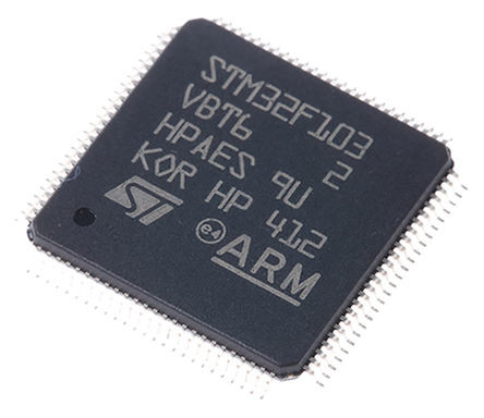 Stokta STM32F103 32 Programlanabilir IC Chip bit ARM Cortex M3 Mikrodenetleyici QFP100 Elektronik komponent STM32F103VBT6