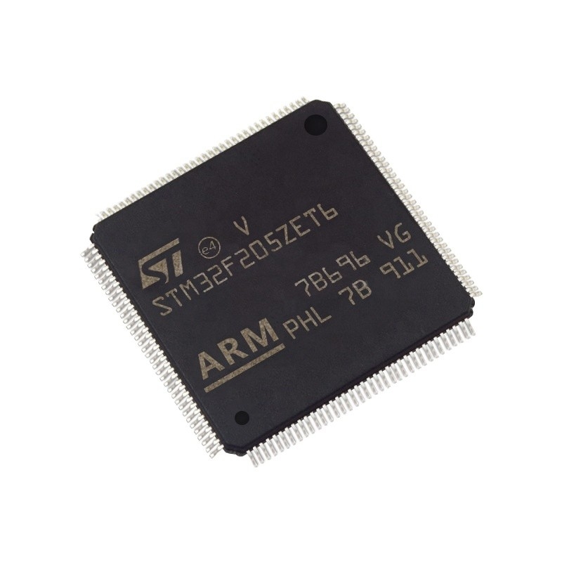 Stokta Mikrodenetleyiciler IC MCU 32BIT 512KB FLASH 144LQFP Elektronik komponent Entegre devreler STM32F205ZET6