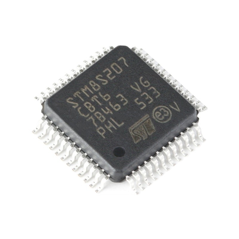 Stokta Mikrodenetleyiciler IC MCU 8BIT 128KB FLASH 48LQFP Elektronik komponent Entegre devreler STM8S207CBT6