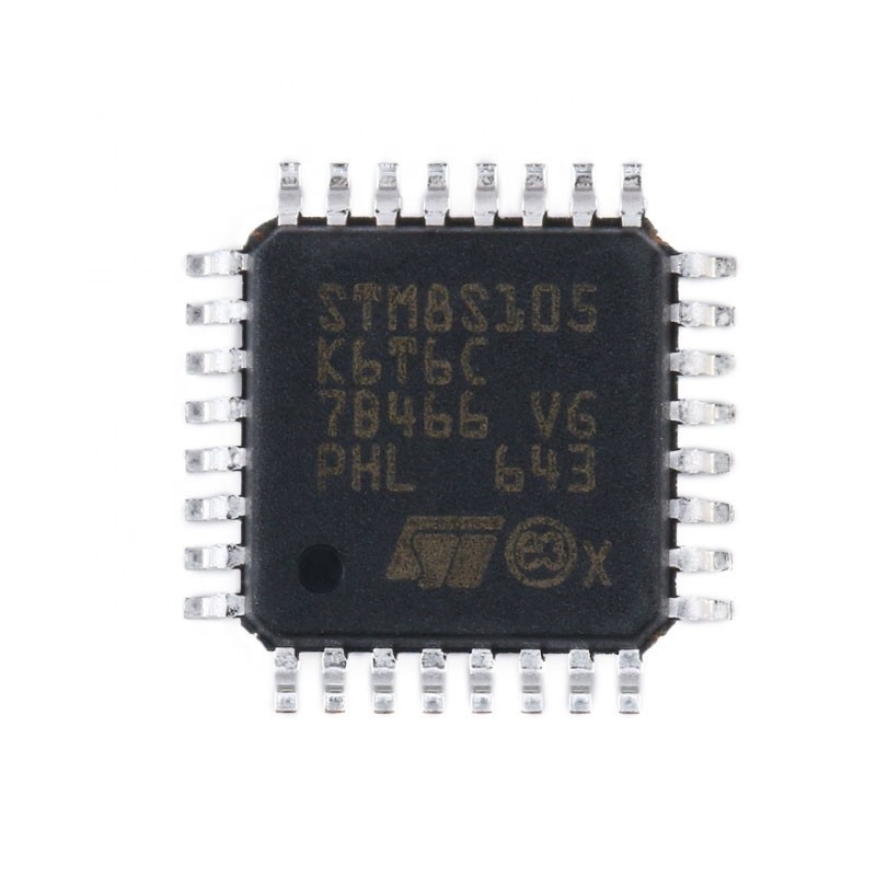 Chuangyunxinyuan Entegre Devreler Bileşen Elektronik BOM LQFP32 Orijinal Gömülü Mikrodenetleyiciler IC Yongaları STM8S105K6T6C