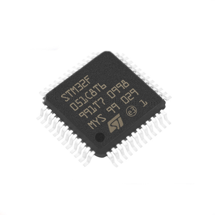 Elektronik Bileşen STM8S105 MCU ARM ADC DAC 32 Bit 64K Flaş 48 LQFP STM32F051C8T6 IC