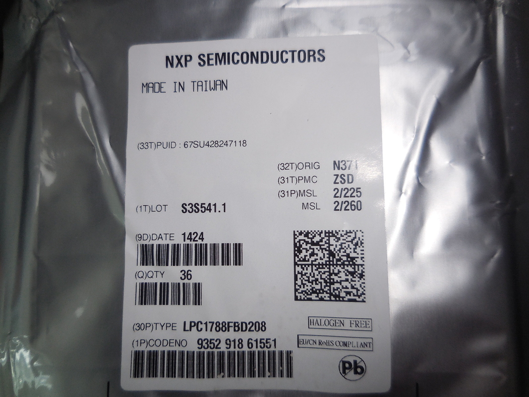LPC1788FBD208 QFP208 Entegre Devre Çip IC Mikrodenetleyici Yepyeni Orijinal Kullanılmamış