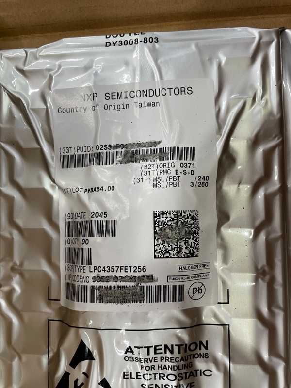 LPC4357FET256 BGA256 Entegre Devre Çip IC Mikrodenetleyici Yepyeni Orijinal Kullanılmamış
