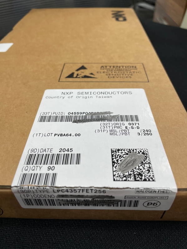 LPC4357FET256 BGA256 Entegre Devre Çip IC Mikrodenetleyici Yepyeni Orijinal Kullanılmamış